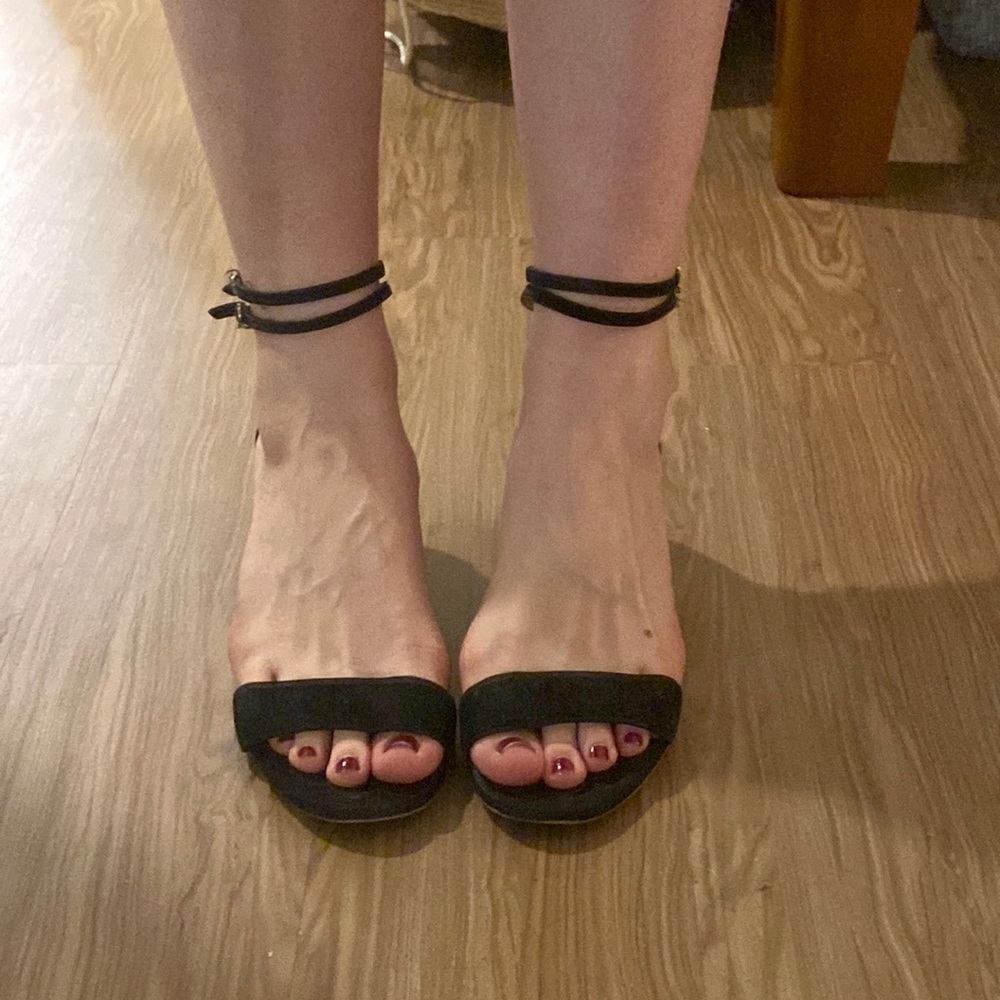 J. Crew Strappy Black sandals 8.5